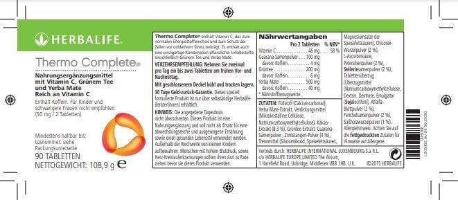HERBALIFE - Thermo Complete